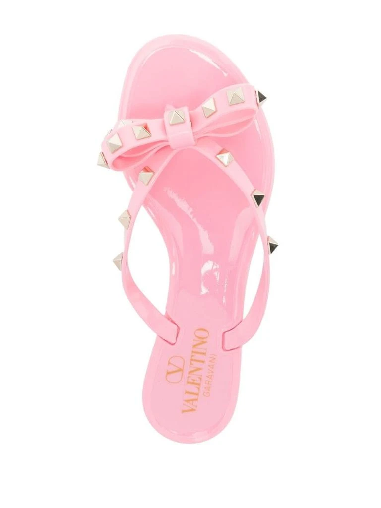 Valentino VALENTINO GARAVANI - Rockstud Rubber Thong Sandals 1