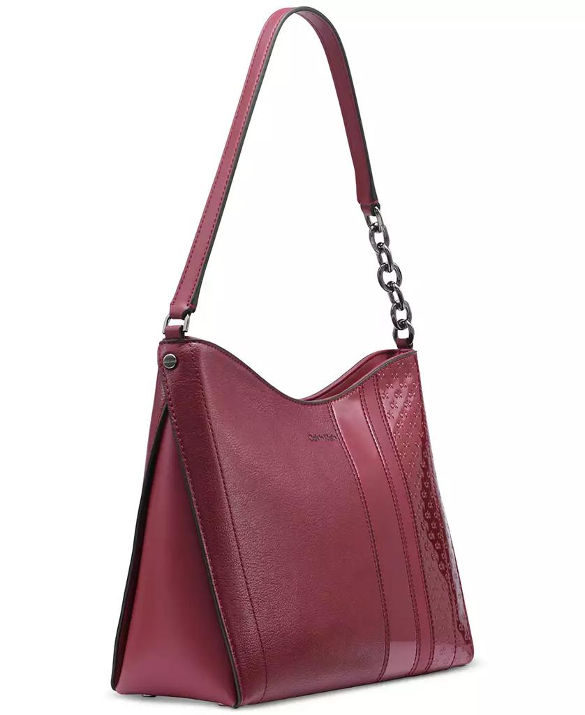 ♡.・*. Calvin Klein Nova Signature Embossed Top Zipper Shoulder