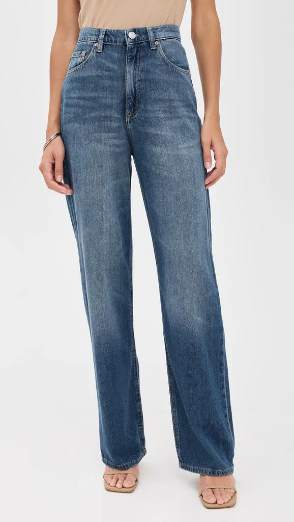 DL1961 DL Aura Karmine Refined Wide Leg High Rise Jeans 1