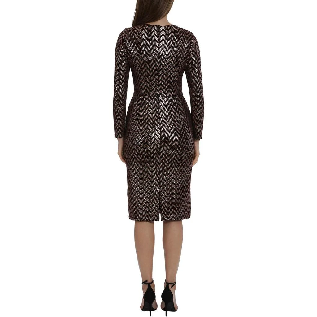 Maggy London Womens Metallic Sequined Mini Dress 2
