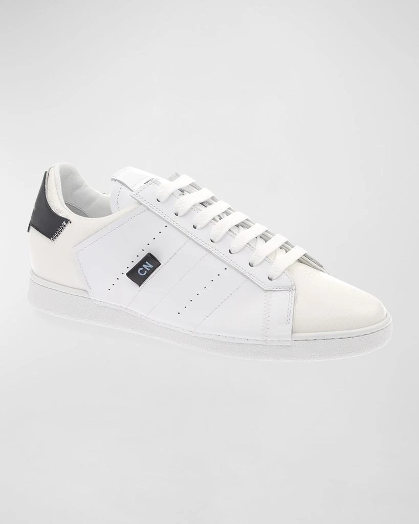 Costume National Men's Logo Leather Low-Top Sneakers 2