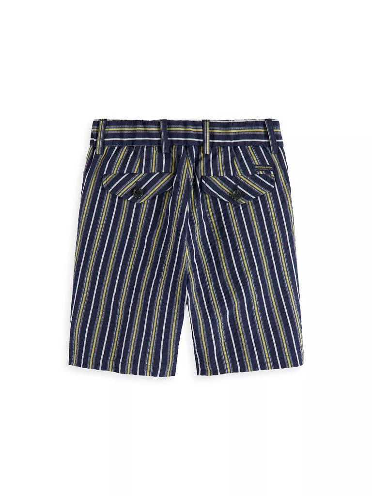 Scotch & Soda Little Boy's & Boy's Long Yarn-Dyed Striped Seersucker Shorts 2