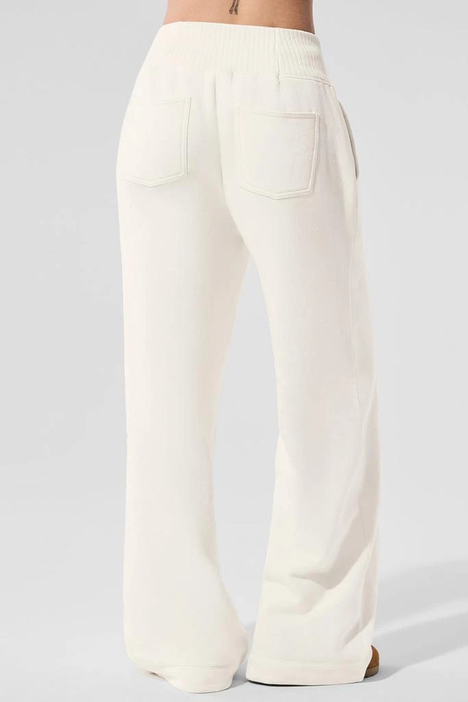 Alo Serenity Wide Leg Sweatpant - Ivory 4