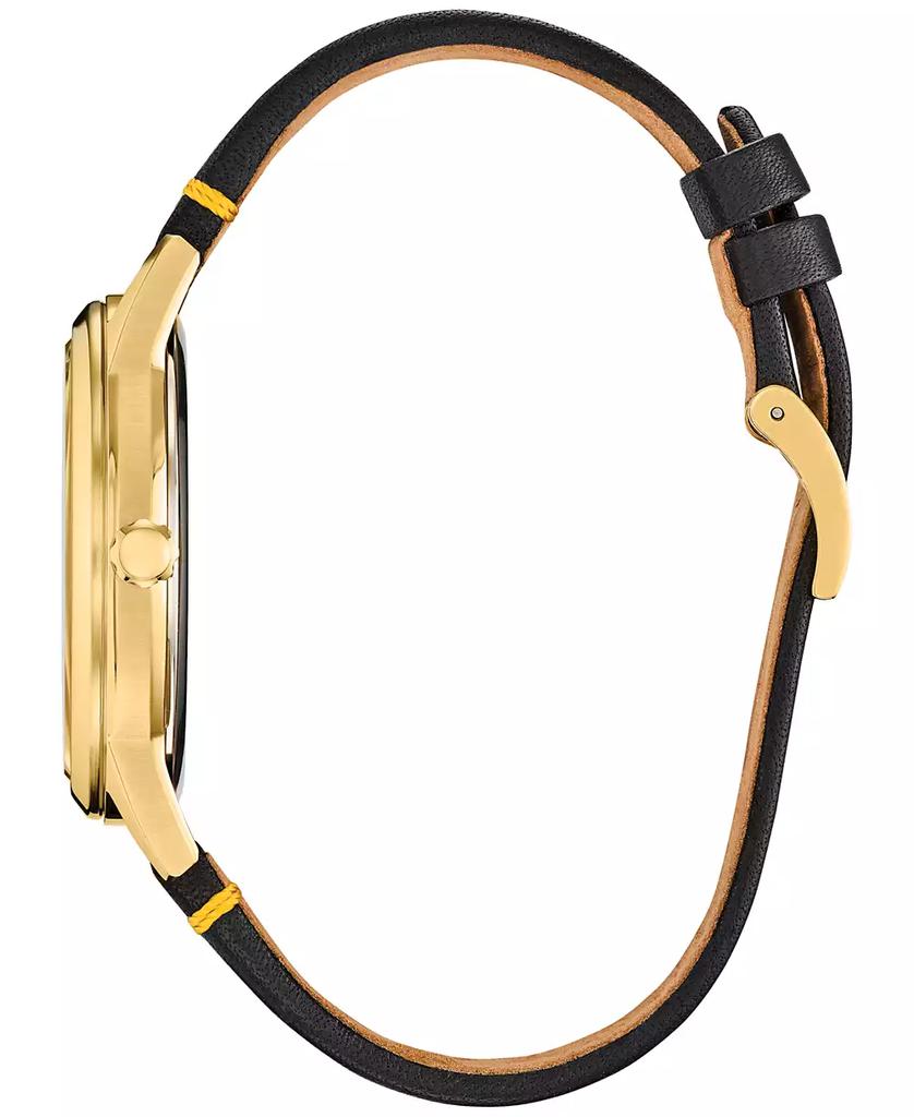 Citizen Eco-Drive Men's Disney Donald Duck Seeing Stars Black Leather Strap Watch 40mm