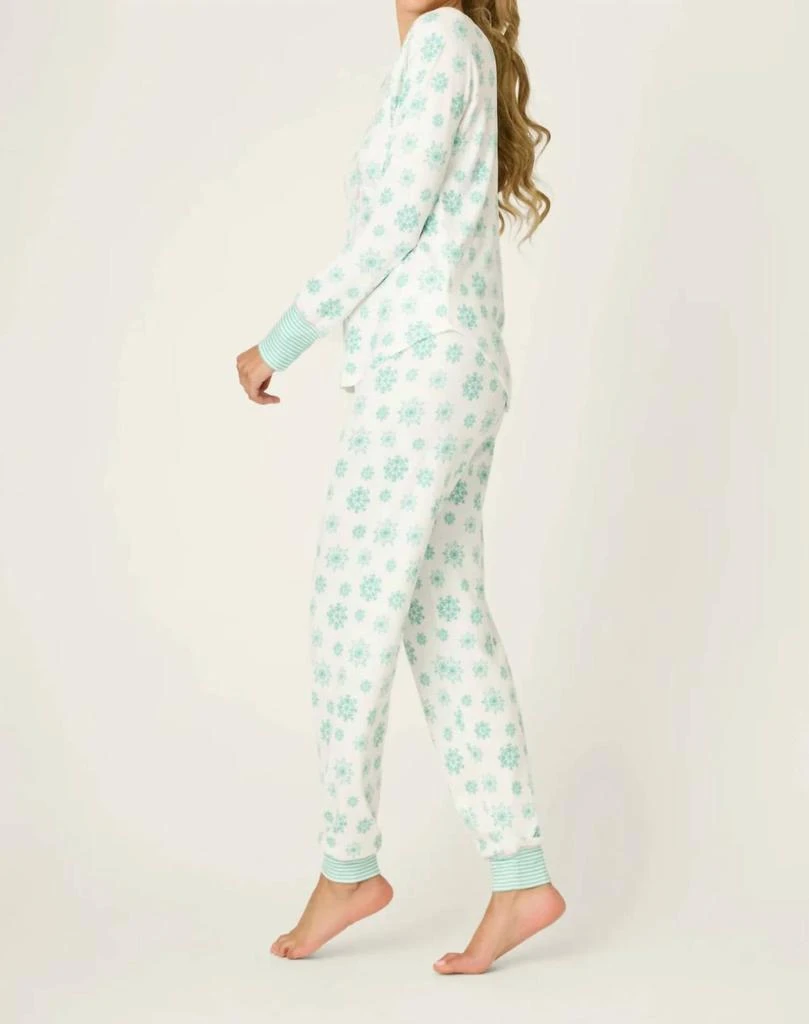 PJ Salvage Pj Salvage - Snowflake Wishes Pointelle Pants Set 3