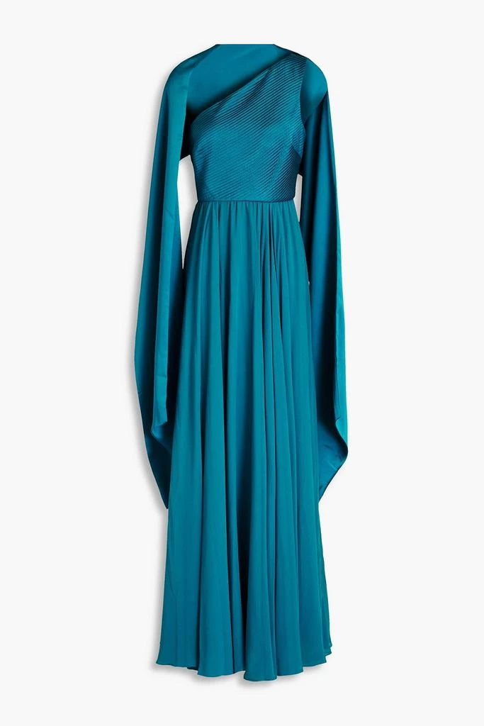 shoes for navy blue bridesmaid dress Margot Satin Wrap Bridesmaids Dress Olive Green