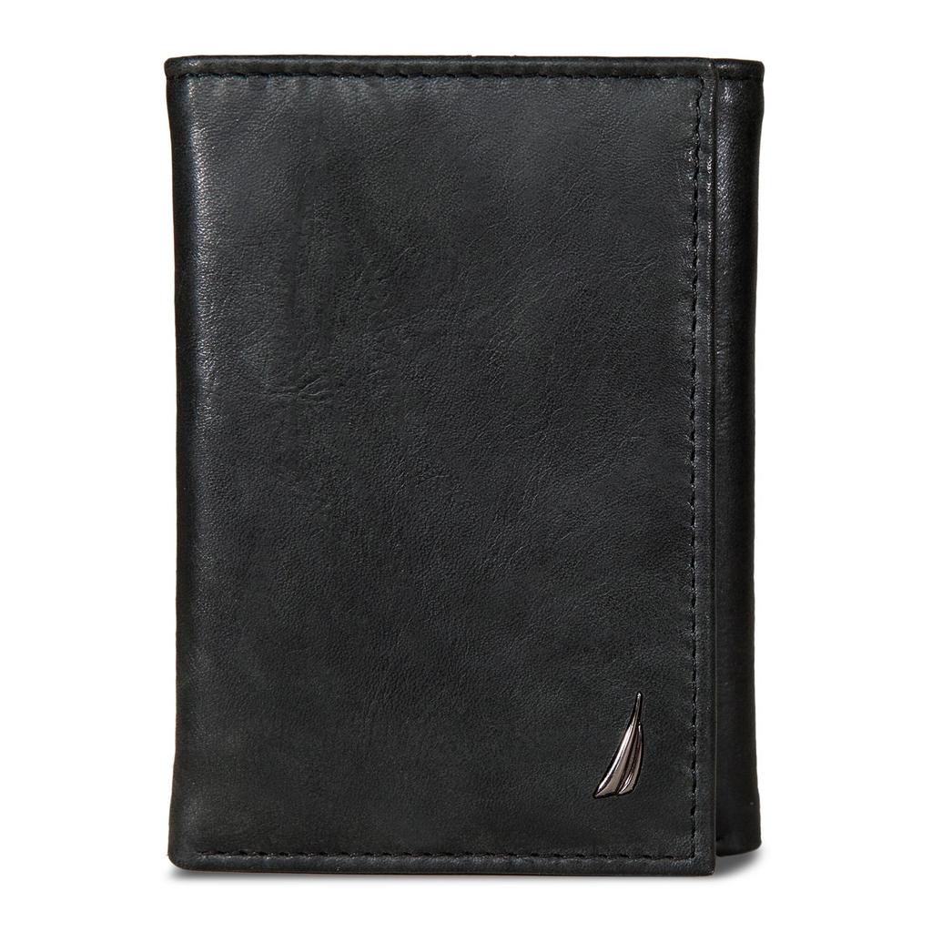 Nautica Mens Leather Trifold Wallet