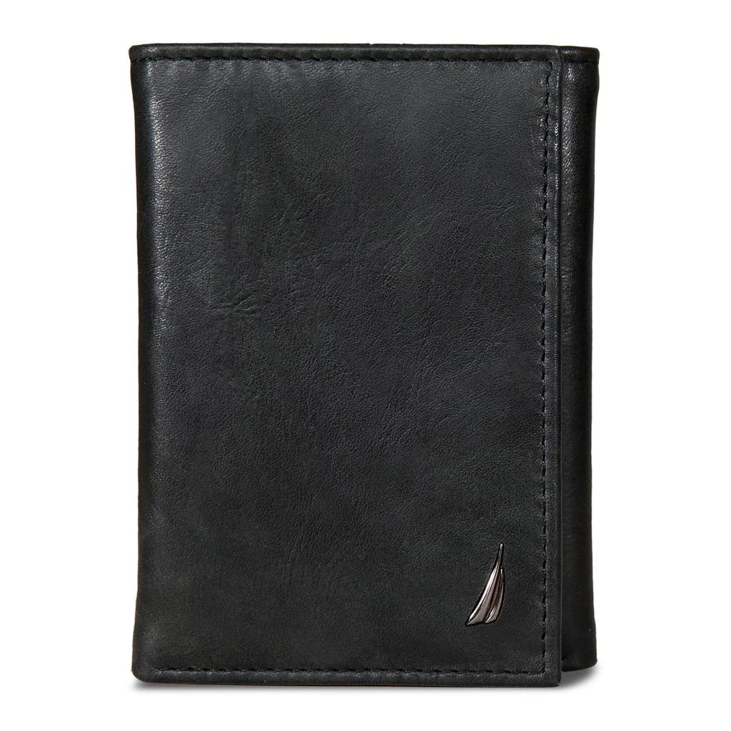 Nautica Mens Leather Trifold Wallet 1