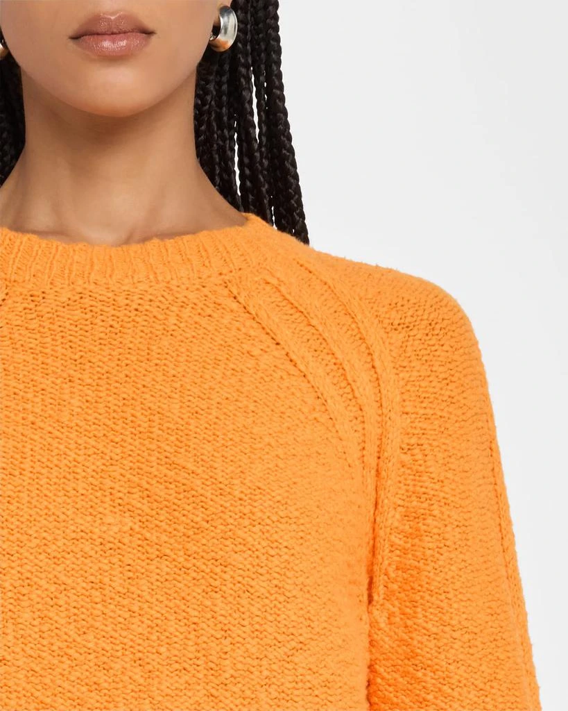 Autumn Cashmere Raglan-Sleeve Crewneck Cotton Sweater 5
