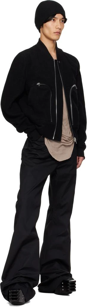 Rick Owens Black Concordians Bauhaus Flight Jacket 4