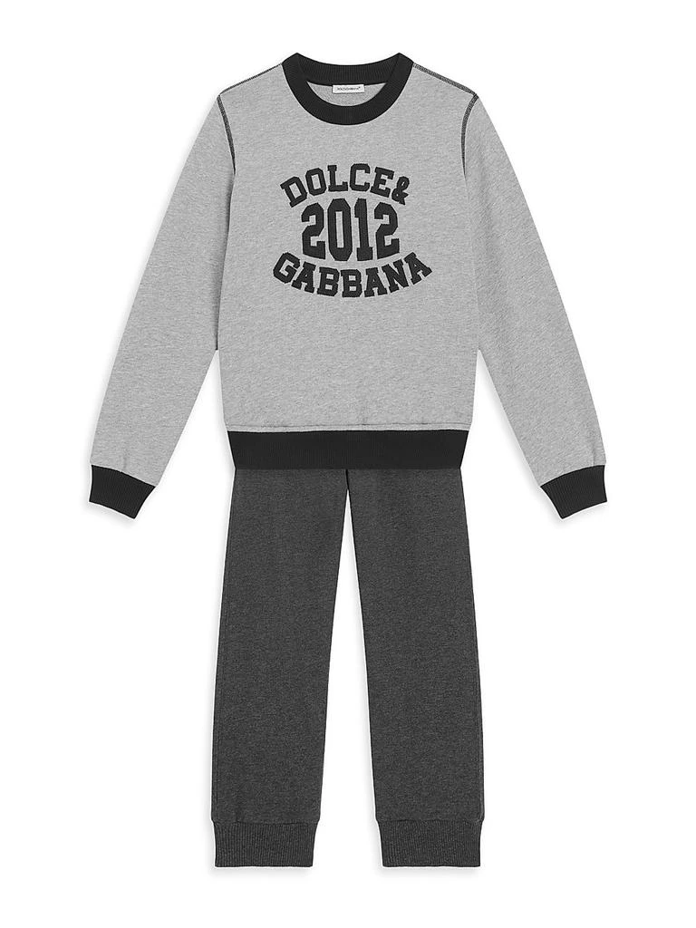 Dolce 
Gabbana Little Boy
s 
Boy
s Logo Crewneck Sweatshirt 2