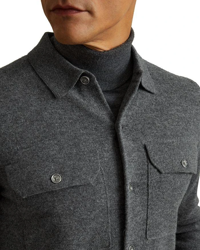 REISS Pisa Merino Wool Slim Fit Cardigan 3