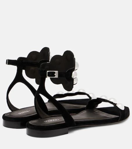 Isabel Marant Aselda studded suede sandals 2