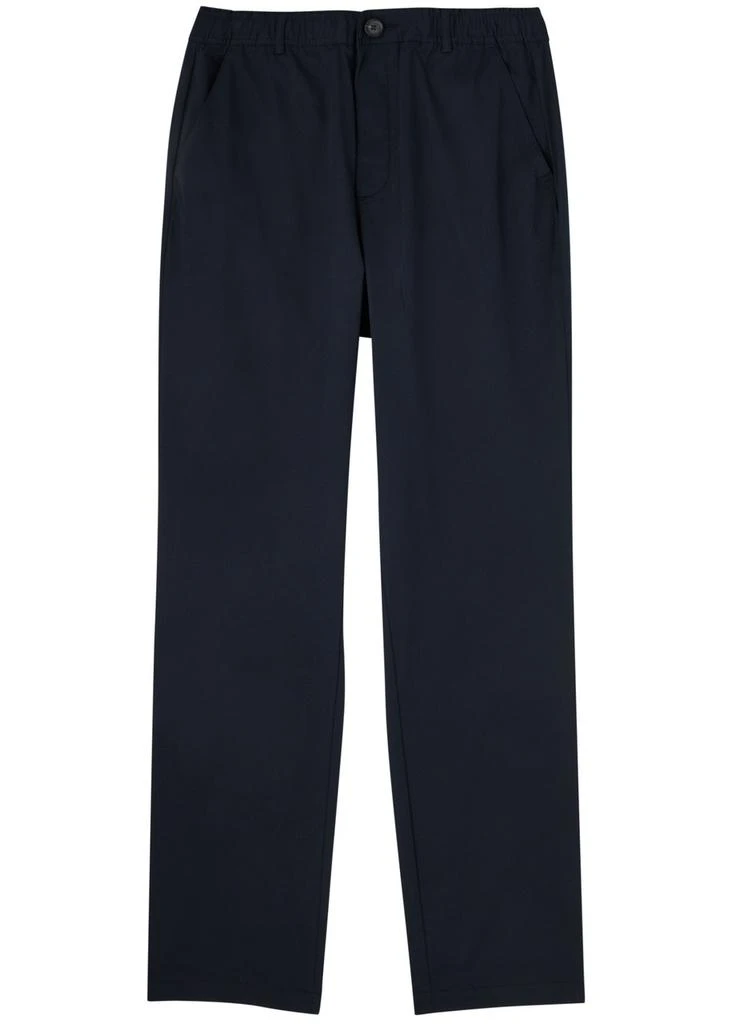 Oliver Spencer Drawstring cotton-twill trousers 1