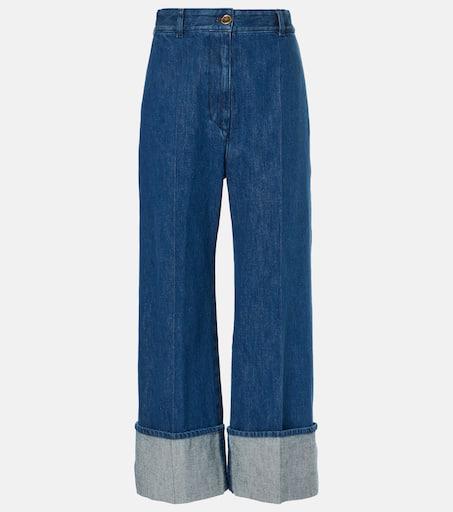 Patou Cropped wide-leg jeans