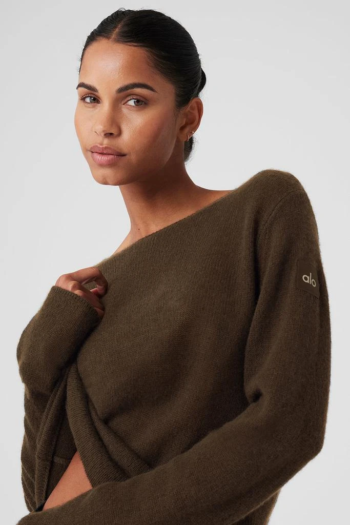 Alo Cashmere Reform Long Sleeve - Espresso 4