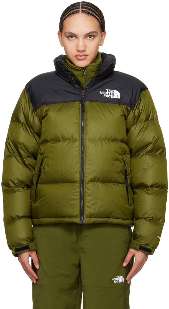 The North Face Khaki & Black 1996 Retro Nuptse Down Jacket