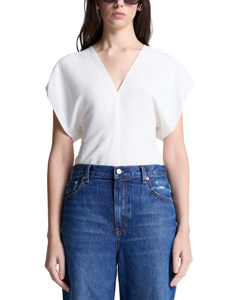 A.L.C. Fay Linen-Blend Top