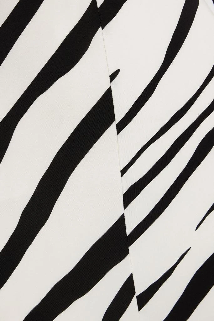 ET OCHS Eleanor cutout ruched zebra-print stretch-jersey midi dress 4