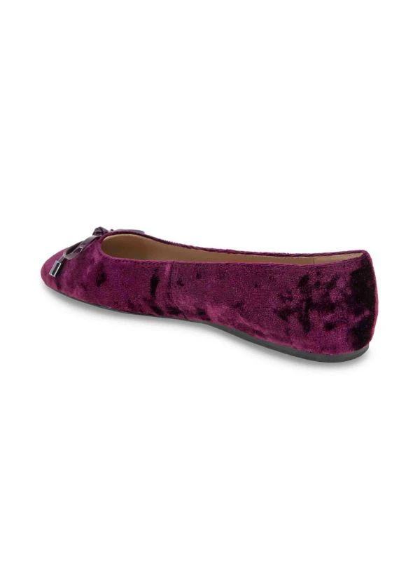 BCBG Hartly Velvet Ballet Flats 4