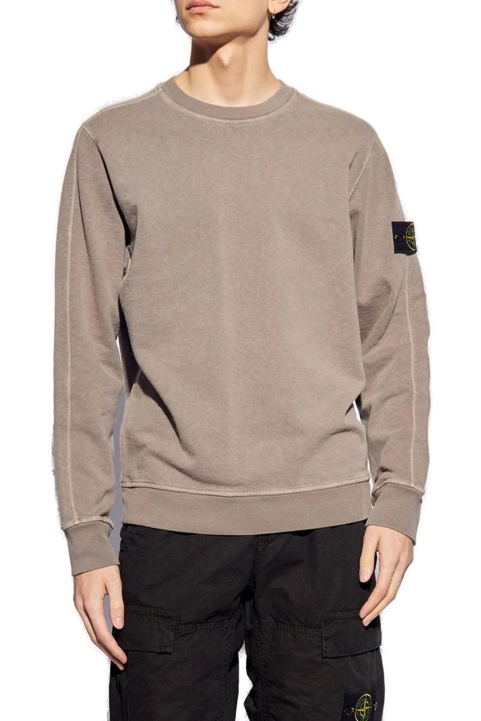 Stone Island Stone Island Logo Patch Sleeved Crewneck Sweatshirt 2