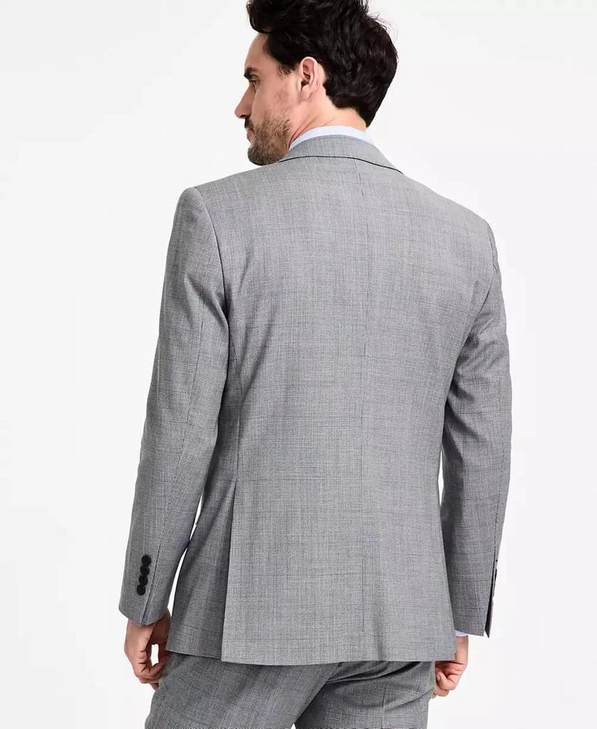 Brooks Brothers Men's Windowpane Wool-Blend Stretch Classic-Fit Suit Jacket 4
