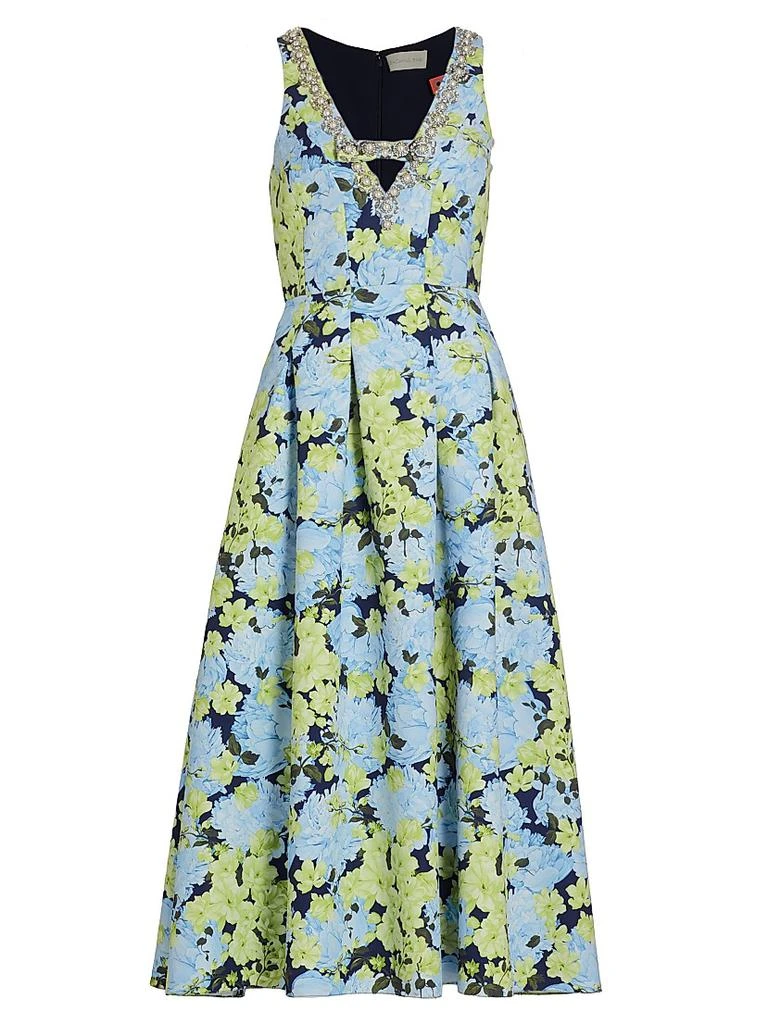 sachin and babi light blue dress Jovani 40322 Puff Sleeve Asymmetric One-Shoulder Dress