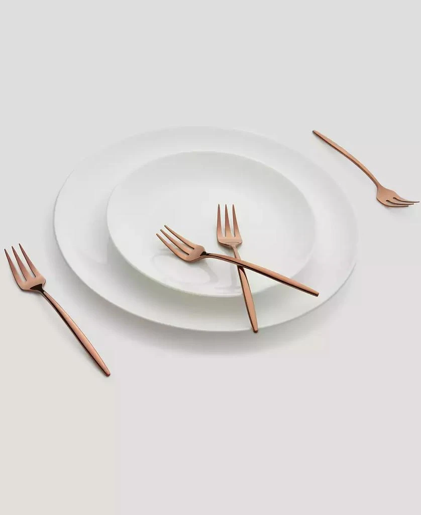 Cambridge Silversmiths Gaze Copper Mirror Cocktail Forks Set, 4 Piece 3