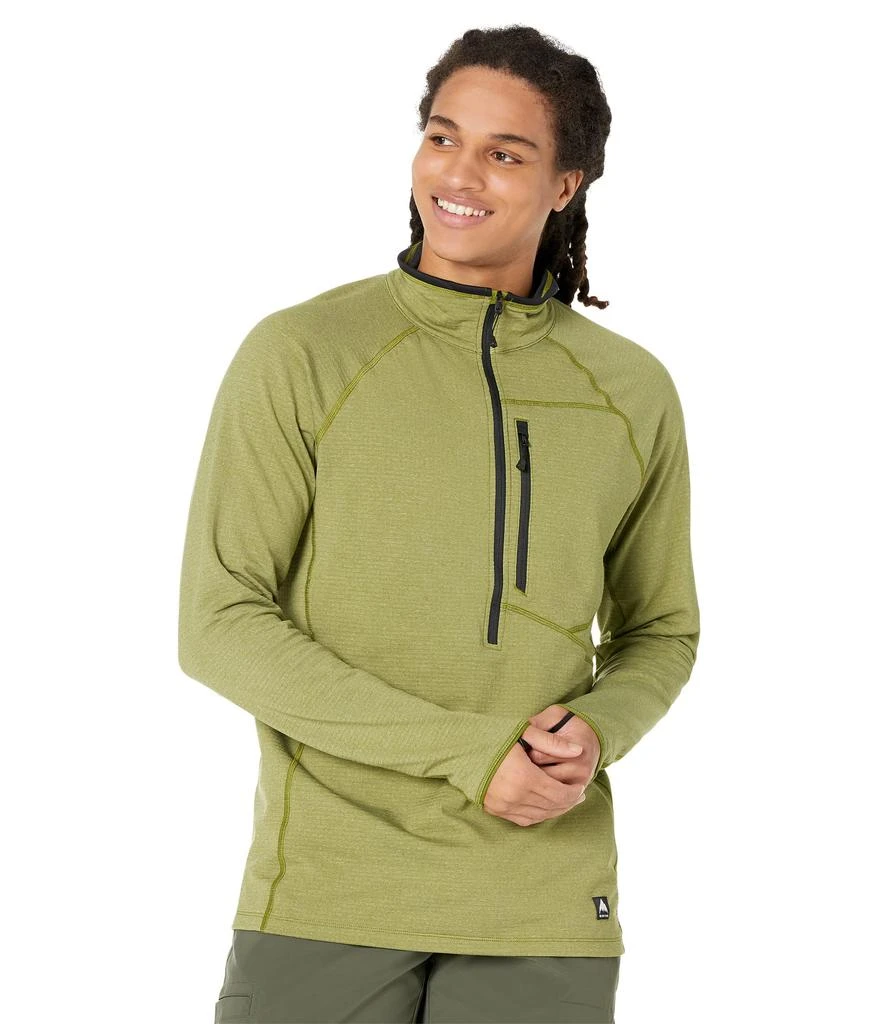 Burton Stockrun Grid 1/2 Zip Fleece 1