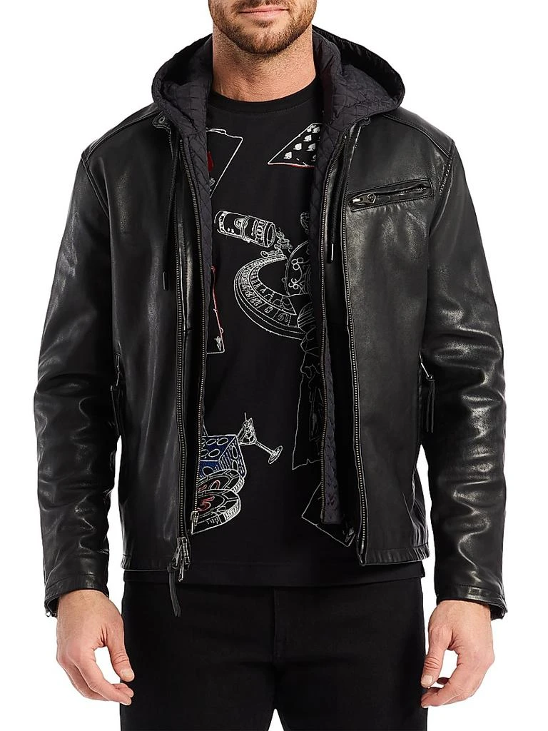 Robert Graham Cedro Leather Moto Jacket