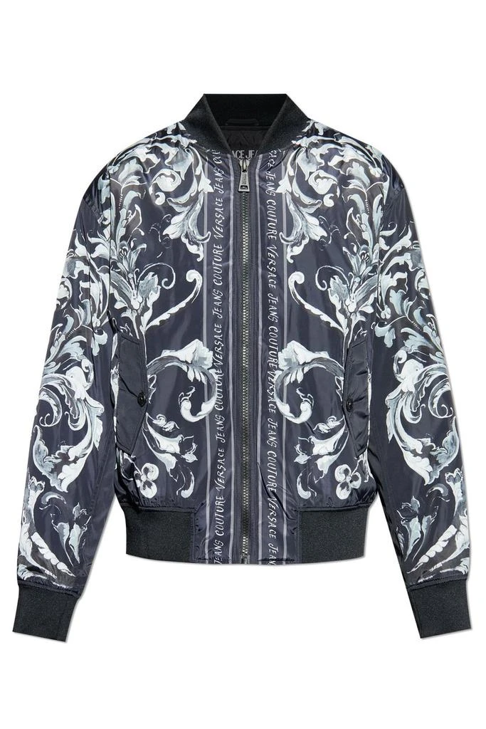 Versace Versace Jeans Couture Baroque Printed Bomber Jacket from Cettire