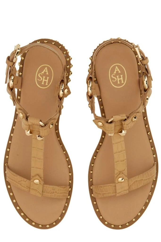 Ash Ash Patsy Bis Printed Stud Embellished Flat Sandals 6