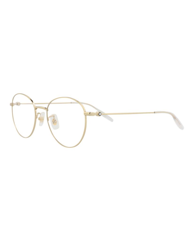 MontBlanc Round-Frame Metal Optical Frames