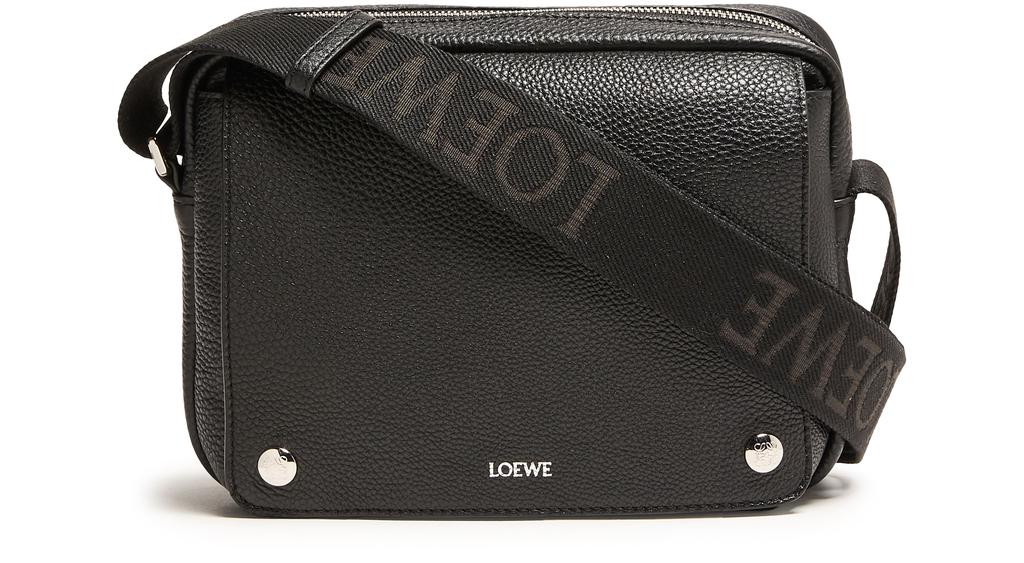 Loewe XS Pebble messenger bag in grained calfskin