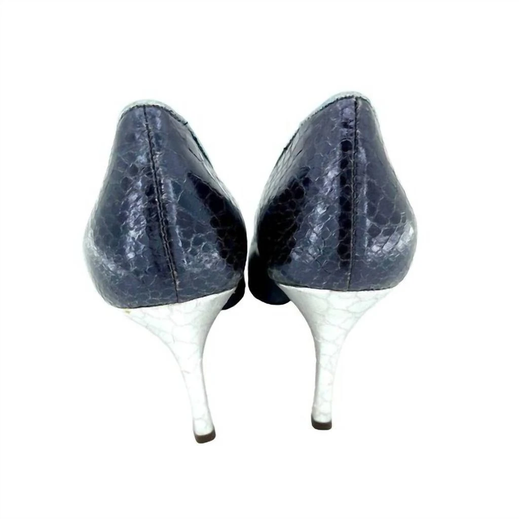 L'AUTRE CHOSE L'Autre Chose - Women's Metallic Snake Leather Stiletto Heel 3