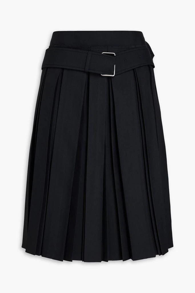 PETER DO Belted pleated sateen skirt 1