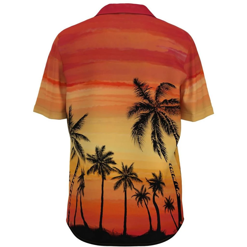 Hugo Boss Ellino Mens Button-Down Relaxed-Fit Hawaiian Print Shirt 2