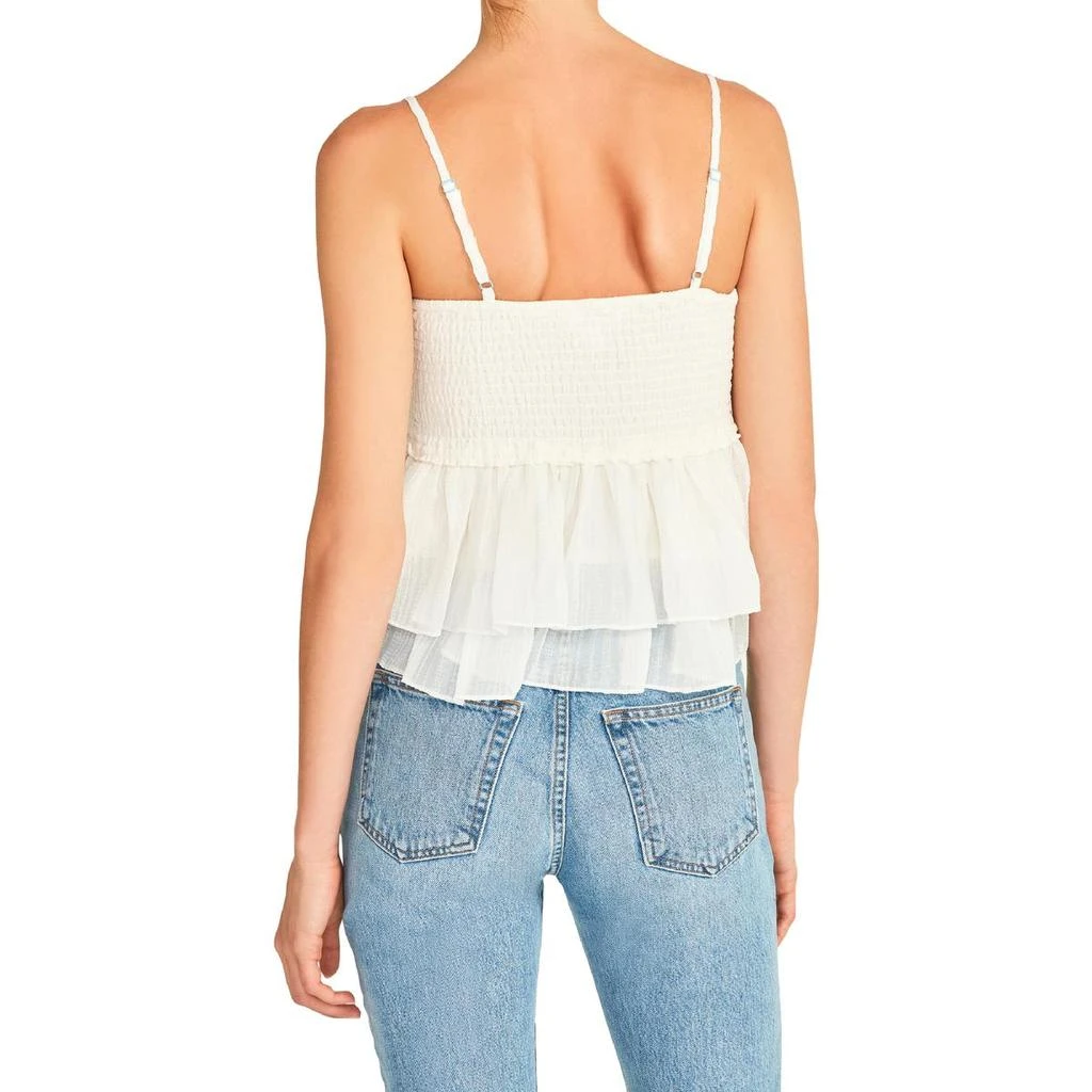 BB Dakota by Steve Madden Smock Signals Womens Cropped Ruffled Tank Top 3