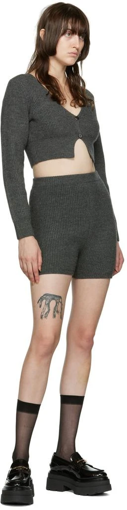 Alexander Wang Gray Wool Shorts 4