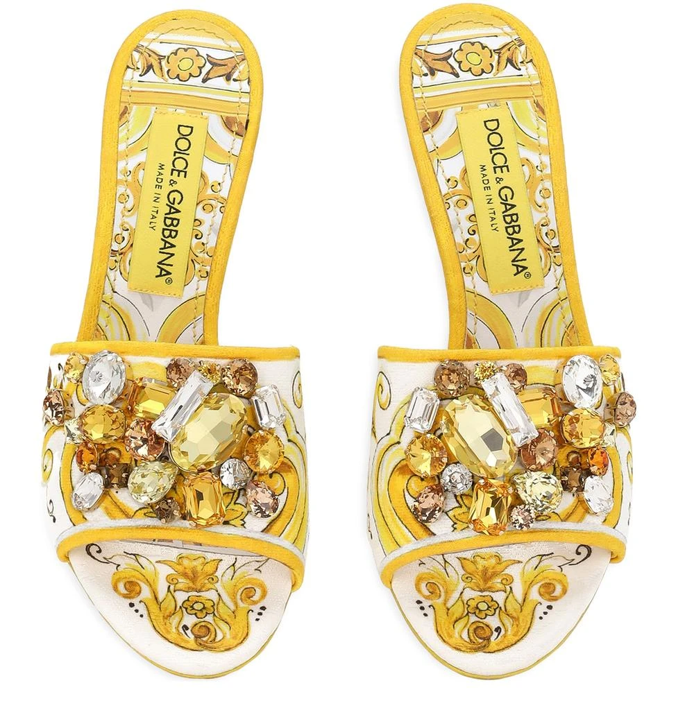 Dolce & Gabbana Majolica brocade mules 5