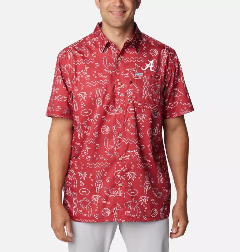 Columbia Columbia Men's Collegiate PFG Super Slack Tide  Shirt - Alabama-