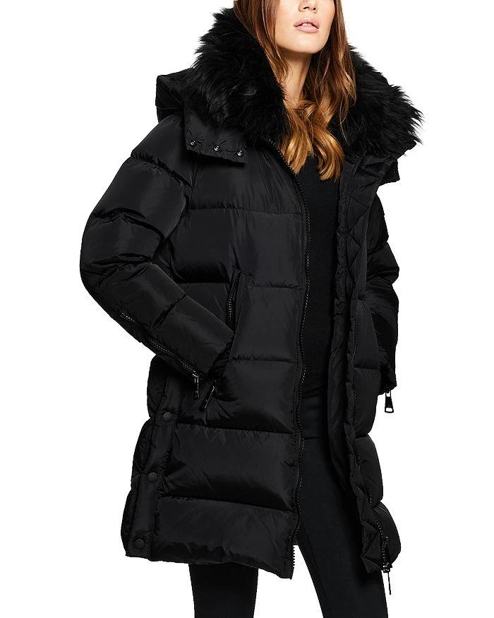 SAM. Addison Shearling Trim Puffer Coat 5
