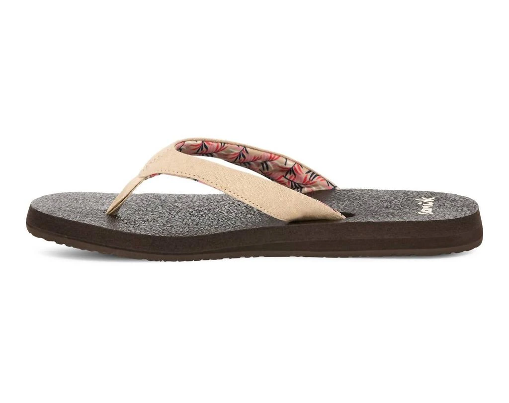 Sanuk Women's Yoga Paradise 2 Sandal In Natural Paradise Palms 3