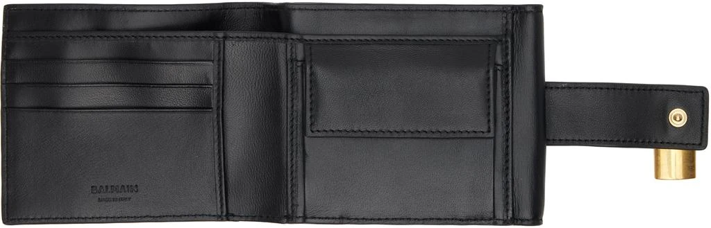 Balmain Black Pulse Trifold Lambskin Wallet 3