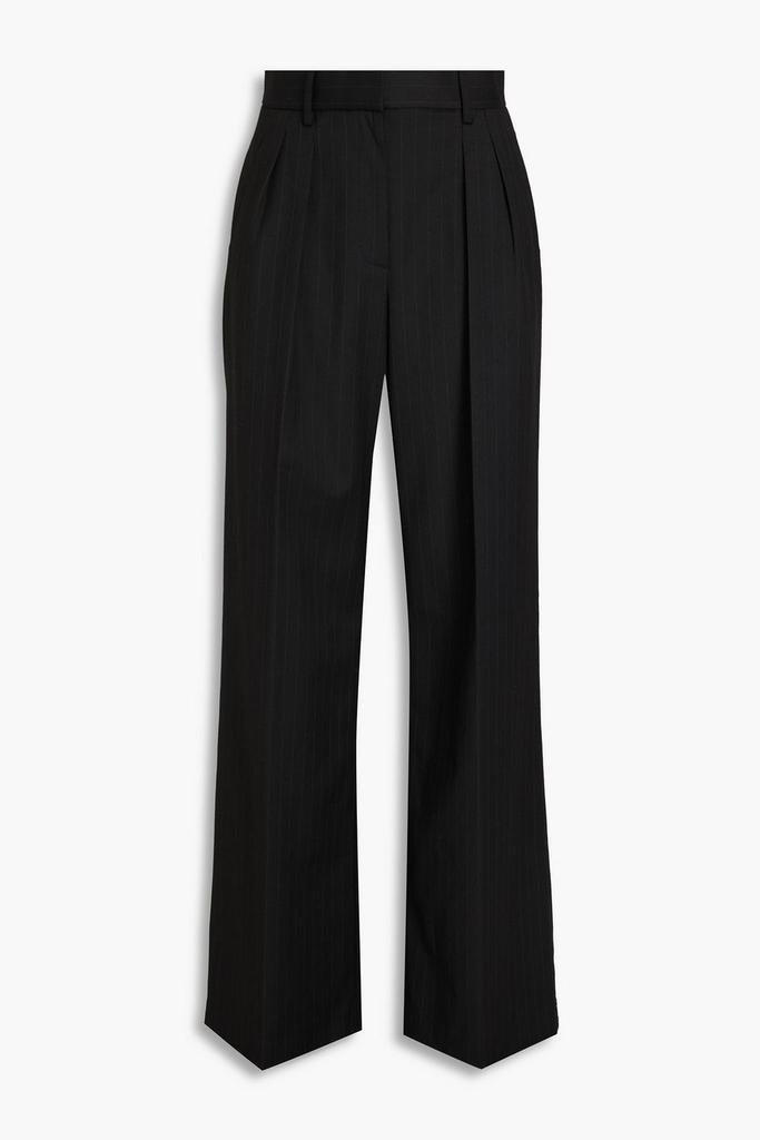 REBECCA VALLANCE Charlie pinstriped twill wide-leg pants