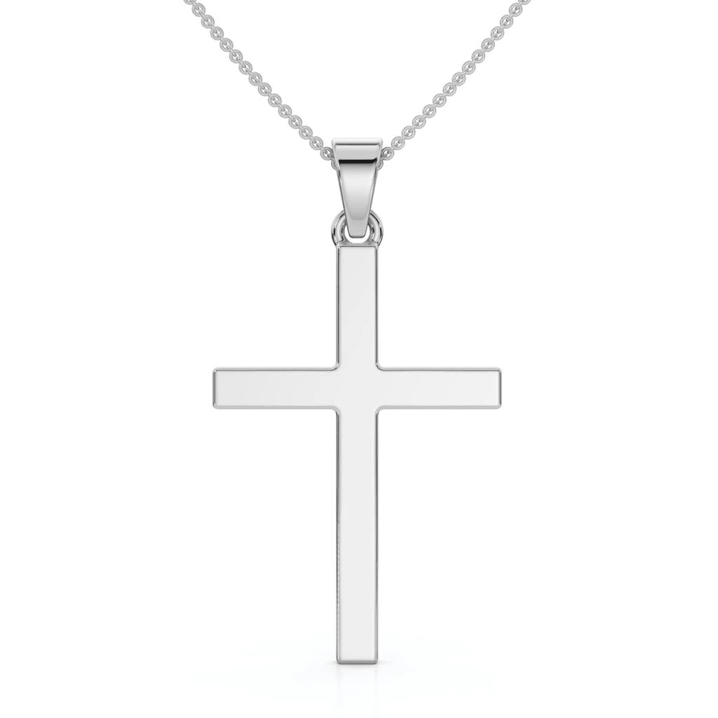 Pompeii3 14k Gold Polished Cross Pendant Necklace 
18" 14k Chain