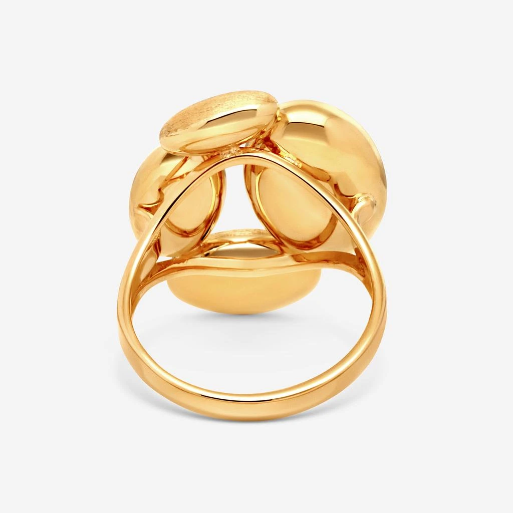 Ina Mar Ina Mar 18K Yellow Satin & Polished Gold Finish Cocktail Ring Sz. 6.5 269961 3