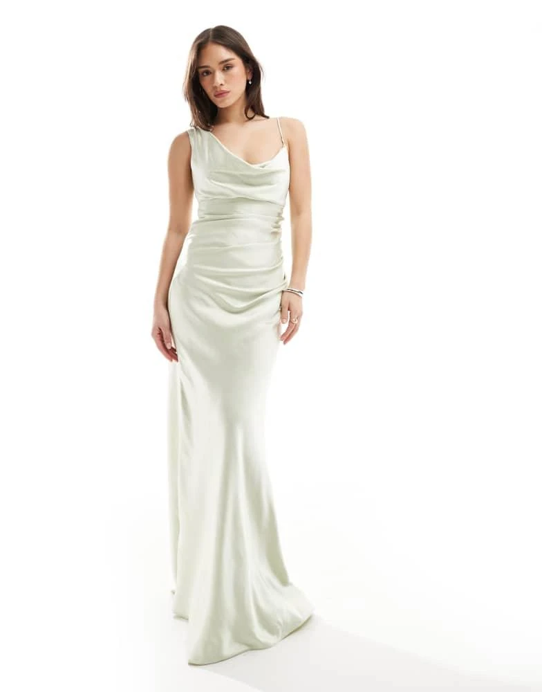 green emerald velvet dress One-Shoulder Long Mint Green Lace Prom Dress