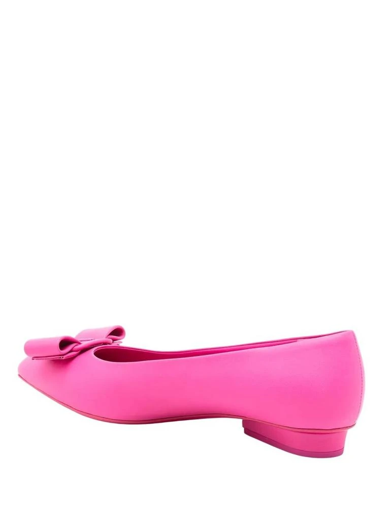Salvatore Ferragamo Women
s Viva Bow-Detail Leather Ballerina Shoes In Pink 3