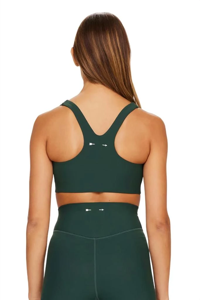 The Upside Peached Jade Sport Bra In British Racing Green 3